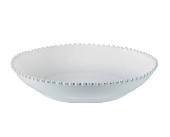 Costa Nova White Pearl Soup Pasta Plate
